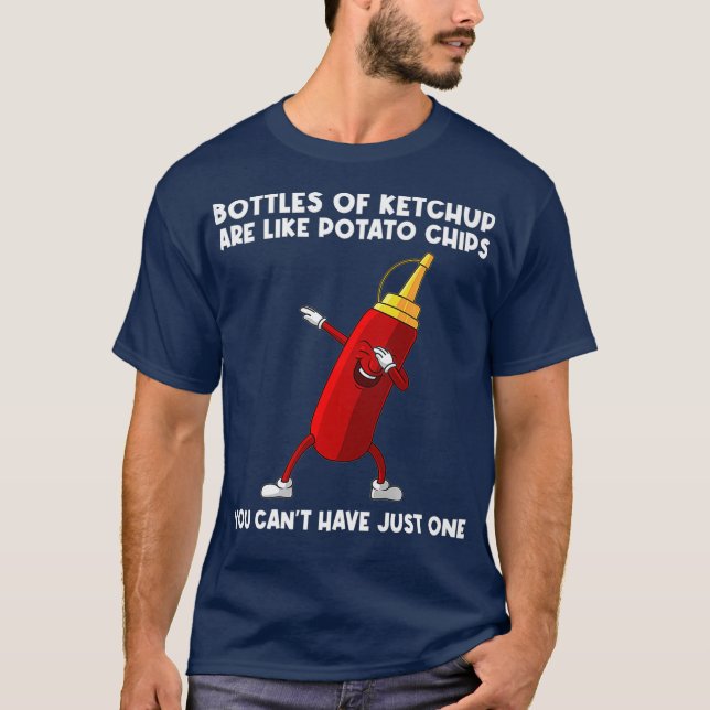 Camiseta Engraçado Presente De Ketchup Para Homens Mulheres (Frente)