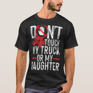 Camiseta Engraçado Presente de Pai Protetor Não Toque no Me