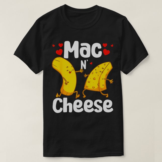 Camiseta Engraçado Presente De Queijo Mac N Para Homens Mul (Frente do Design)
