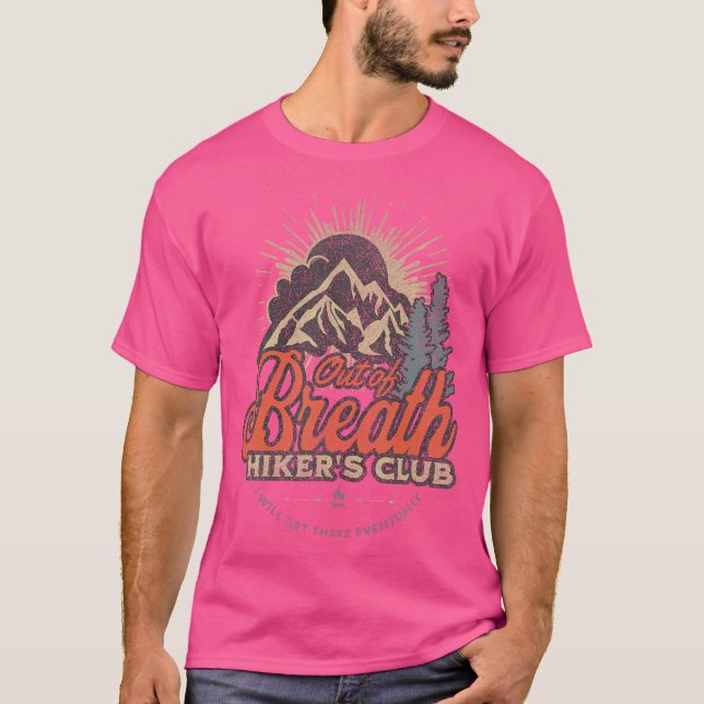 Camiseta Engraçado Presente Do Clube Hiker Do Respiro Para  (Frente)