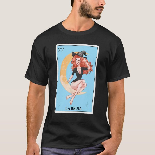 Camiseta Engraçado Presente no Bingo Espanhol-Mexicano - La (Frente)