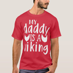 Camiseta Engraçado Presente Para Homens Meu Pai É Um Viking