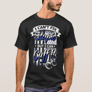 Camiseta Engraçado Presente Policial - algemas Polícia da P