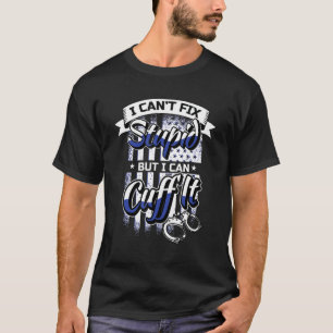Camiseta Engraçado Presente Policial - algemas Polícia da P