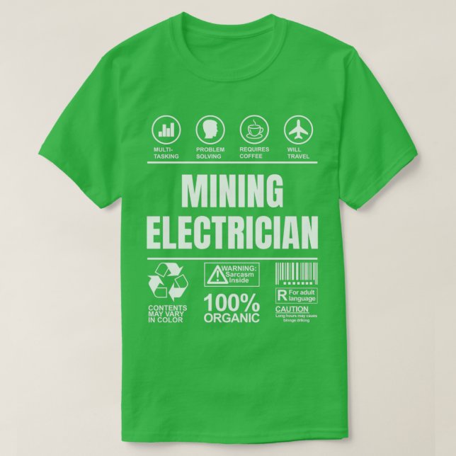 Camiseta Engraçado Presente Único Sarcástico Para Eletricid (Frente do Design)