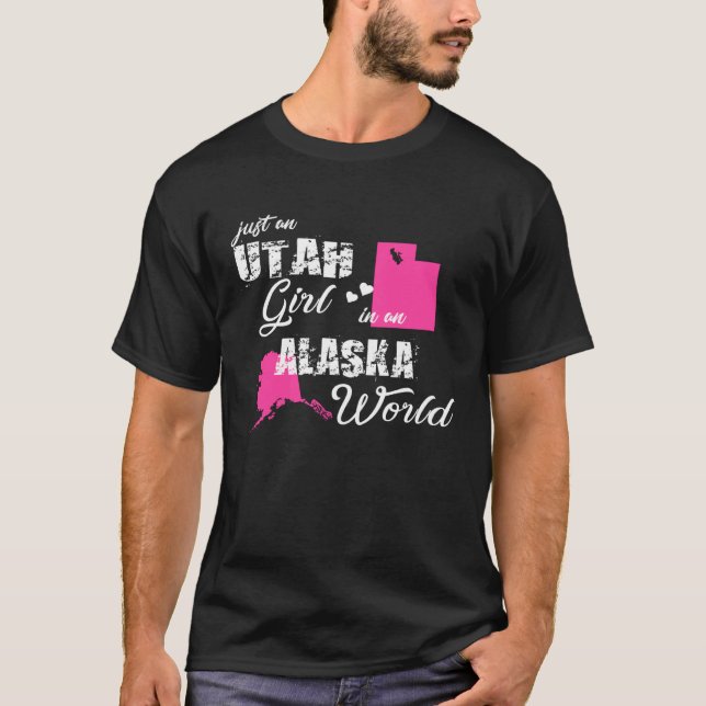 Camiseta Engraçado Presente Utah Shirts Apenas uma garota d (Frente)