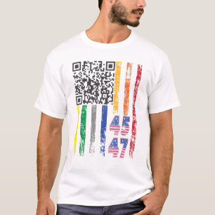 Camiseta Engraçado Presidente do QR Trump Dance Code