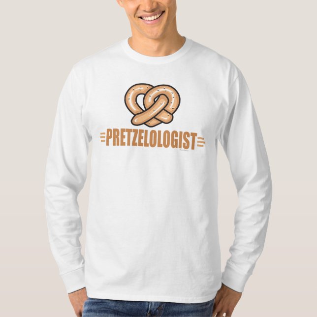 Camiseta Engraçado Pretzel Lover (Frente)