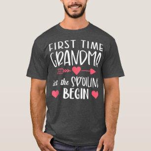 Camiseta Engraçado Primeira Vez Que Vovó Deixa O Mal Começa