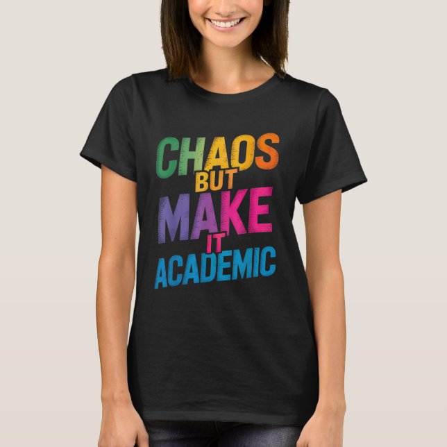 Camiseta Engraçado Primeiro Dia De Professores Estudantes G (Frente)