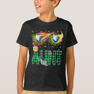 Camiseta Engraçado Primeiro Natal Como Tia Legal Tinsel Vol