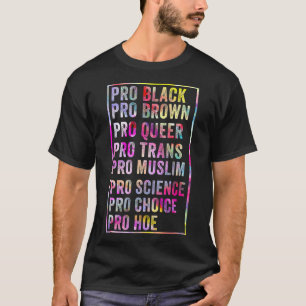 Camiseta Engraçado Pro Black Brown Queer Trans Muslim Scie