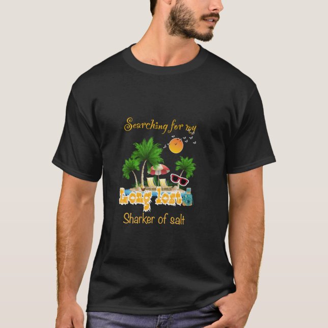 Camiseta Engraçado Procurar Por Meu Longo Agitador De Sal P (Frente)