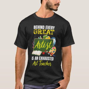 Camiseta Engraçado professor de arte esgotado de volta à es