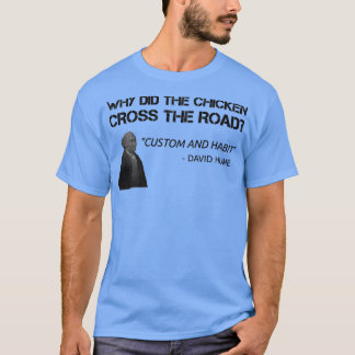 Camiseta Engraçado Professor de Filosofia Hume Aluno Filóso