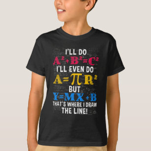Camiseta Engraçado Professor de Matemática Humor Algebra 