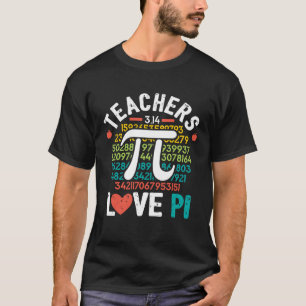 Camiseta Engraçado Professor De Matemática Pi Day Shirt 3.1
