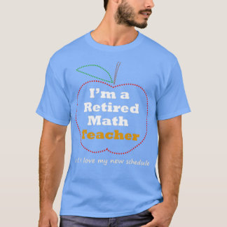 Camiseta Engraçado Professor de Matemática Retirement Ofere