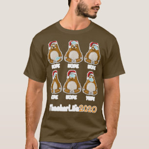 Camiseta Engraçado Professor de Natal Life 2020