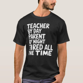 Camiseta Engraçado Professor e Citação de Pais