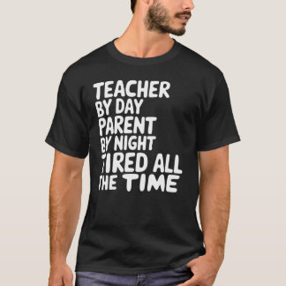 Camiseta Engraçado Professor e Citação de Pais