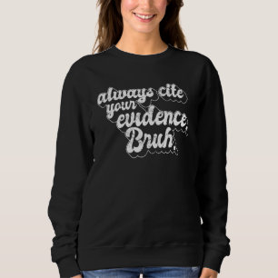 Camiseta Engraçado Professor Inglês Sempre Cita Suas Evidên