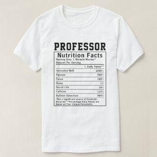 Camiseta Engraçado Professor Nutrição Fala Funcionarios do