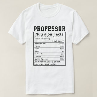 Camiseta Engraçado Professor Nutrição Fala Funcionarios do