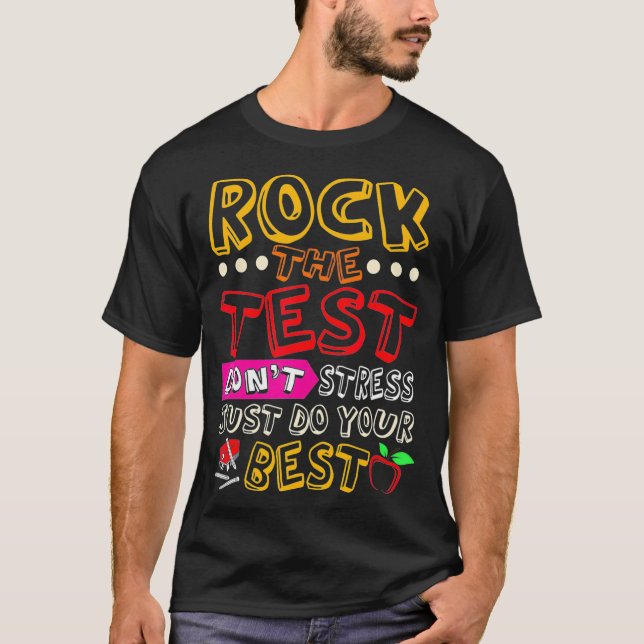 Camiseta Engraçado Professor Que Testa O Teste T (Frente)
