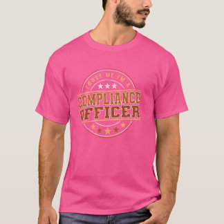 Camiseta Engraçado Profissão Cito Eu Sou Um Oficial De Conf
