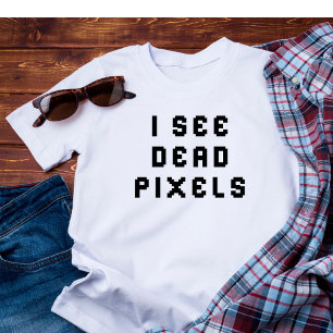 Camiseta Engraçado Programador Coder Eu Vejo Pixels De Mort