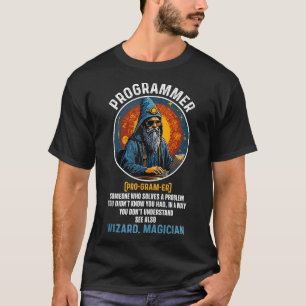 Camiseta Engraçado Programador Definido Cientistas De Compu