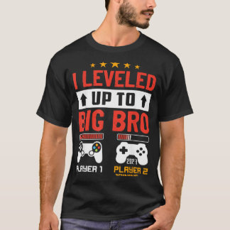 Camiseta Engraçado Promovido a Irmão Mais Velho 2027 Em Bre