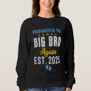Camiseta Engraçado Promovido a Irmão Mais Velho Novamente 2