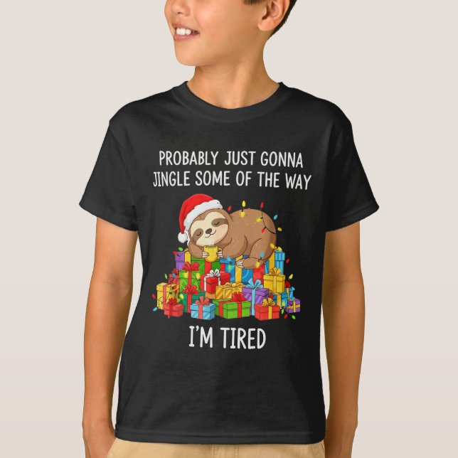 Camiseta Engraçado Provavelmente Vou Só Tilintar Um Pouco D (Frente)