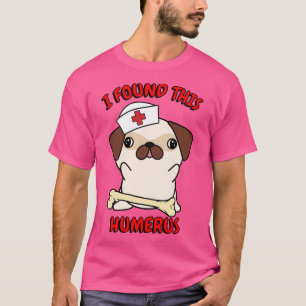 Camiseta Engraçado Pug Diz Uma Piada Idiota