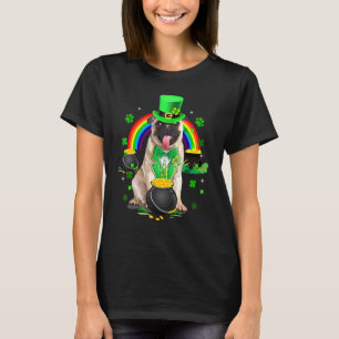 Camiseta Engraçado Pug Leprechaun Shamrock Rua D de Patrick