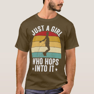 Camiseta Engraçado Pulando Corda Pulando Corda Apenas Uma M