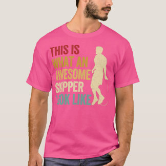 Camiseta Engraçado Pulando Corda Pulando Corda Salta Corda