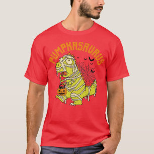Camiseta Engraçado Pumpkasaurus Pumpkin Dinossaur Mummy Hal