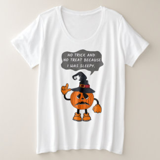 Camiseta Engraçado Pumpkin estava com sono