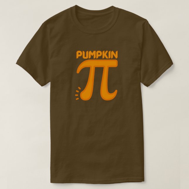 Camiseta Engraçado Pumpkin Pi (Frente do Design)
