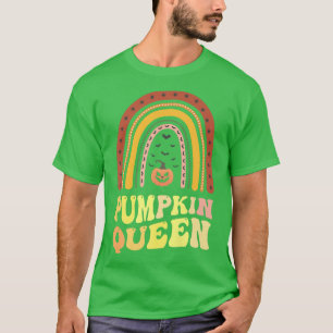 Camiseta Engraçado PUMPKIN QUEEN Rainbow Halloween Lady Fal