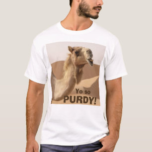 Camiseta Engraçado Purdy Slogan Camel