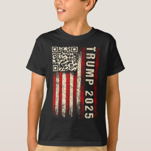 Camiseta Engraçado Qr Donald Trump Dancing 4745 Code Video