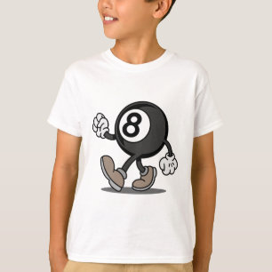 Camiseta Engraçado Quadrinho Snooker Billiard Player 8-ll