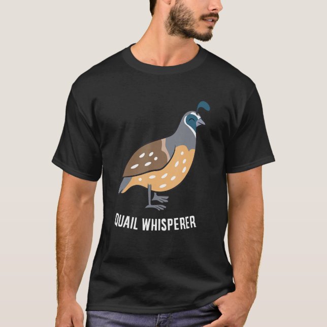 Camiseta Engraçado Quail Whisperer Love Quails (Frente)