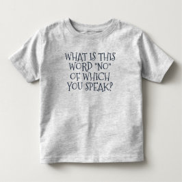 Camiseta Engraçado "Qual É Esta Palavra Não?"