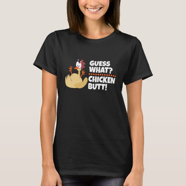 Camiseta Engraçado que Bumbum de frango! (Frente)