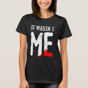 Camiseta Engraçado Que Não Fui Assassinato Mistério Figurin